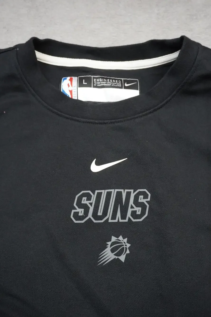 Nike Phoenix Suns Standard Issue Dri-FIT NBA Crewneck Sweatshirt Men's L Black